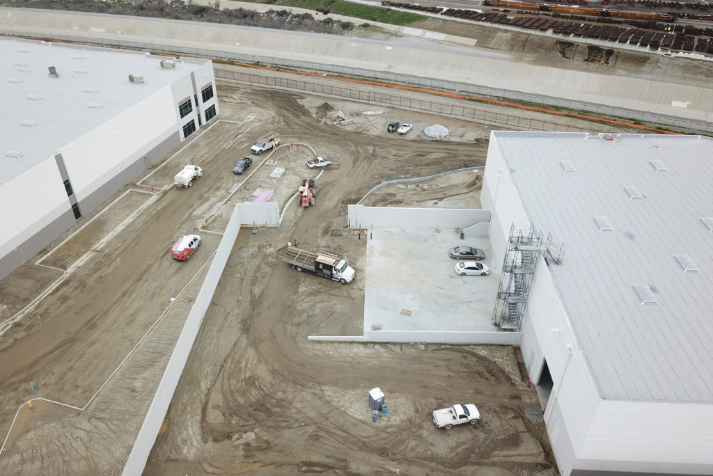 aerial photo of industrial building construction CapRock Partners